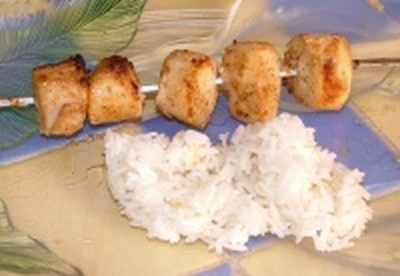 Brochettes épicées de Saint-Jacques tandoori