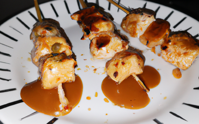 Yakitori poulet et bœuf fromage : La sauce soja y'en à pas !