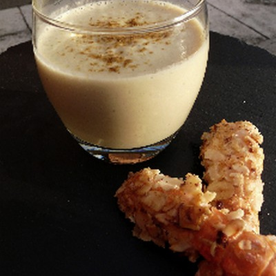 Crème de chou-fleur et langoustines snackées aux noisettes