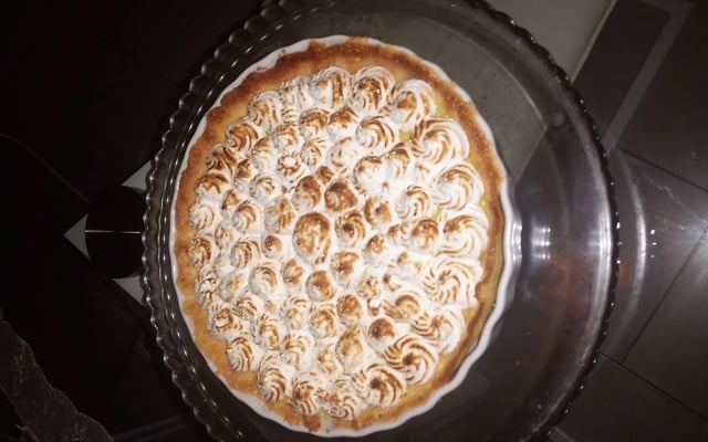 Tarte au citron meringuée à partager