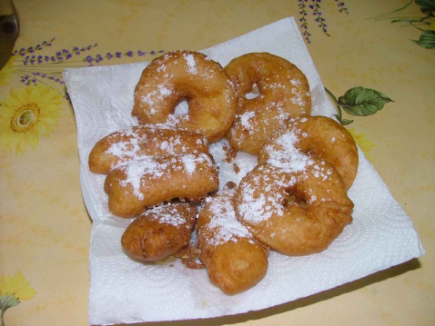 Beignets aux pommes et Calvados