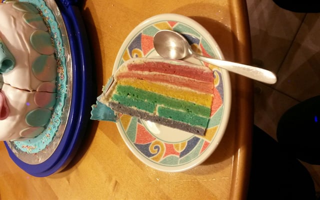 Gâteau arc en ciel
