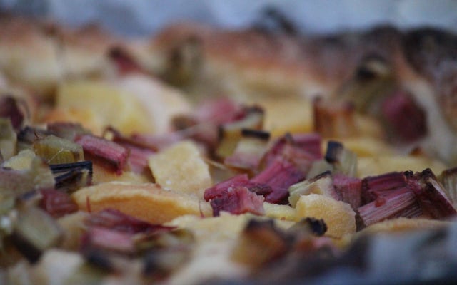 Tarte à la rhubarbe inratable