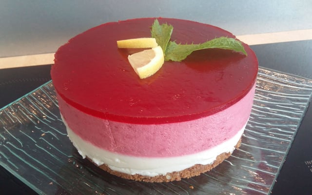 Bavarois citron et framboises