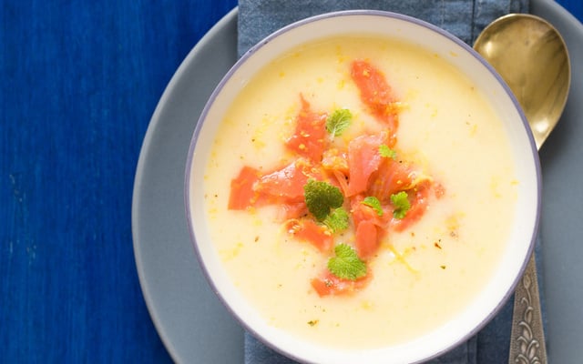Velouté au saumon fumé