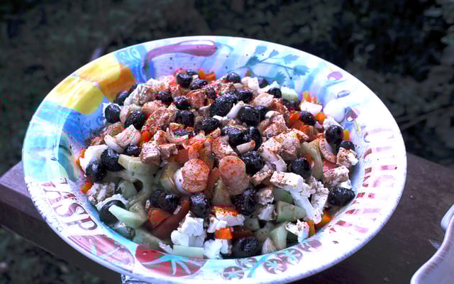 Salade estivale au fromage et melon