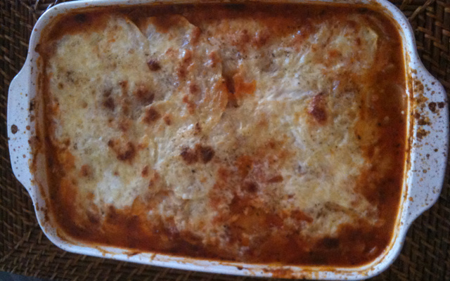 Lasagne de courgettes rapide