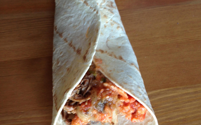 Wrap de bœuf et légumes