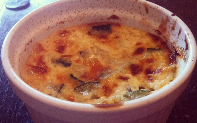 Flan de courgettes en cocotte