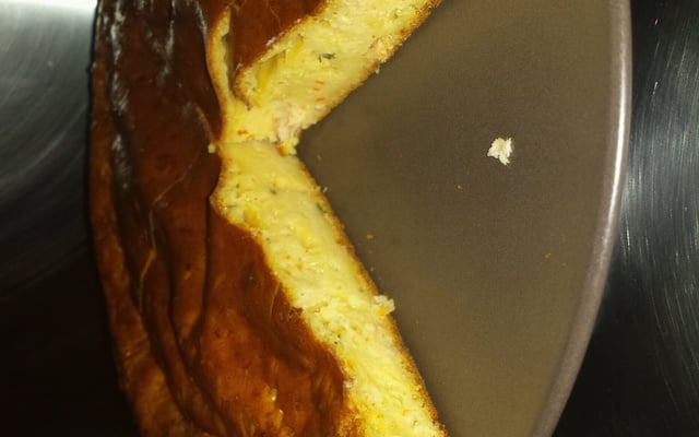 Cake extra moelleux au saumon, crabe et ciboulette