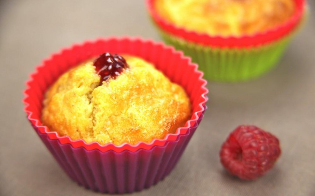 Petits moelleux coco-framboise