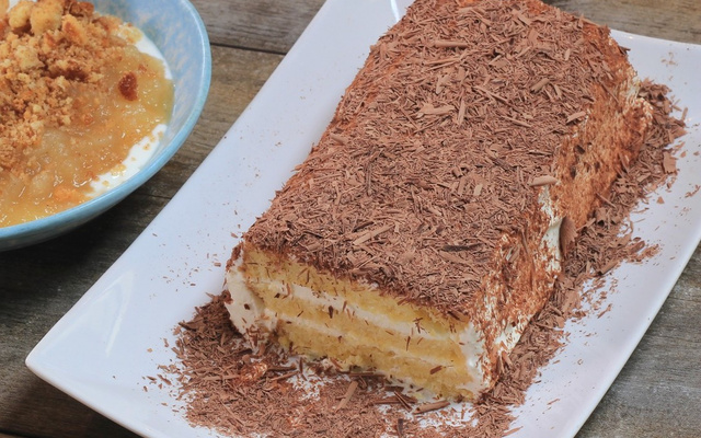 Cake anti-gaspi chantilly & chocolat