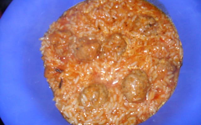 Riz au boulettes de viande