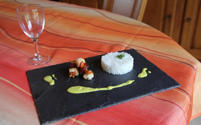 Brochette de saint jacques à la plancha