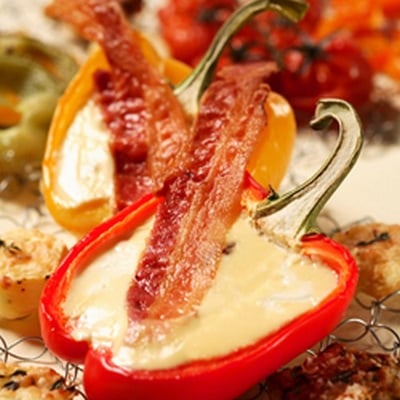 Cheesecakes en Poivronne et leur Ratatouille Ludique, jeux de goûts et textures ensoleillés