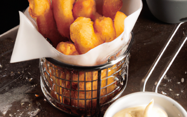Crèmes frites au fromage, beignets soufflés