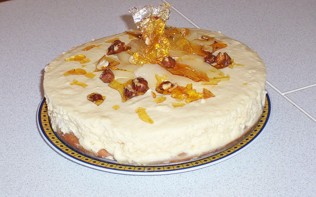 Gâteau noisette aux poires