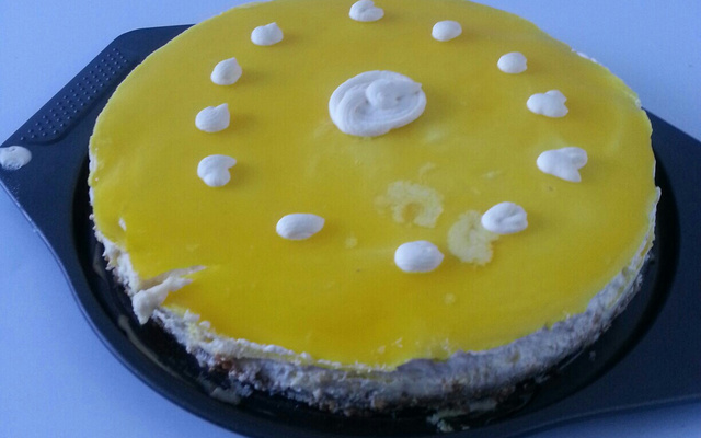 Bavarois au citron sur biscuit de spéculoos
