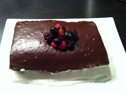 Bouchées framboises ganache noire