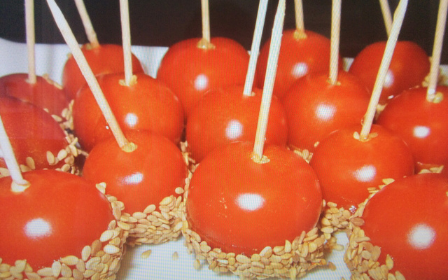 Petites tomates d'amour pour l'apéritif