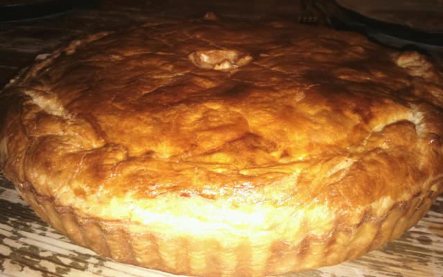 Tourte au poulet et aux champignons