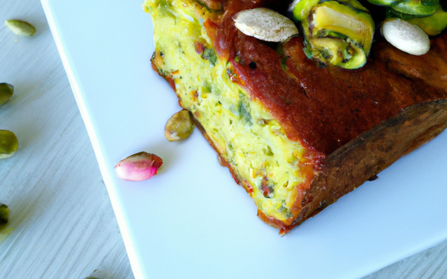 Cake aux courgettes et aux pistaches