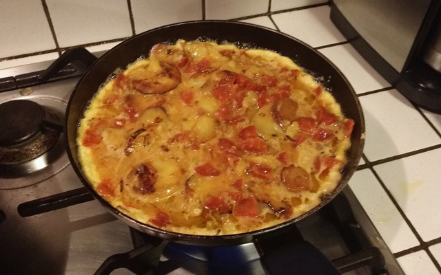Tortilla au chorizo