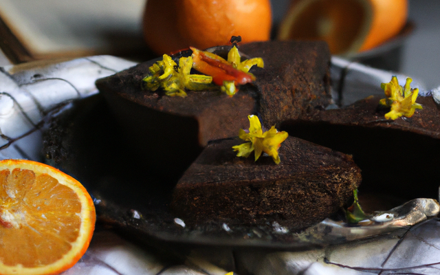 Cake chocolaté aux zestes d'orange