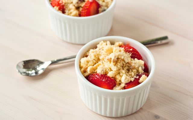 Crumble aux fraises