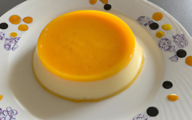 Panna cotta à la creme de lait et à la mangue