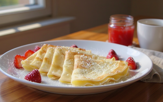 Crêpes à l'eau légères et faciles