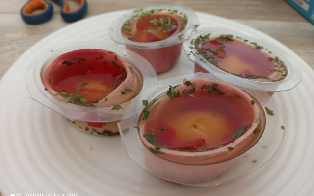 Œufs en gelée au jambon