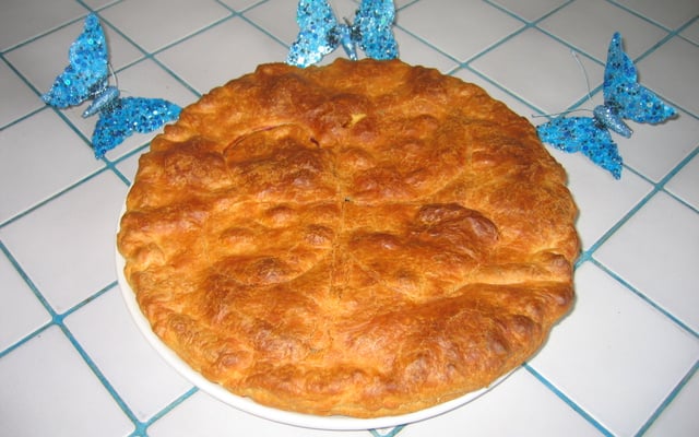 Galette des rois aux framboises