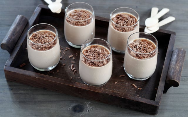 Panna cotta au chocolat au lait