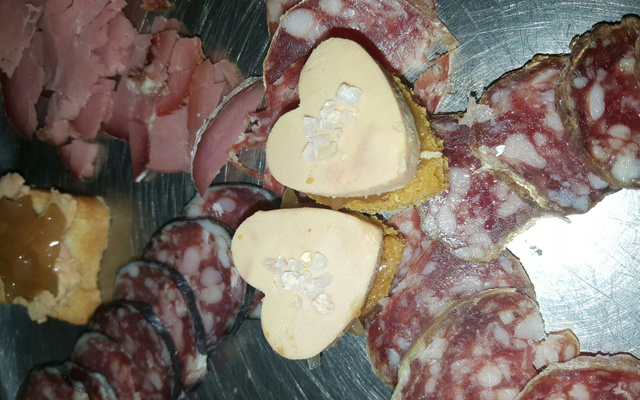 Bouchées de foie gras et pain d'épices