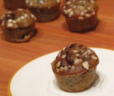 Muffins violet et blanc de lili