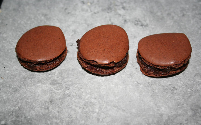 Macarons chocolat maison