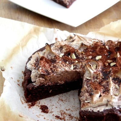 Gateau chocolat / noisettes meringués