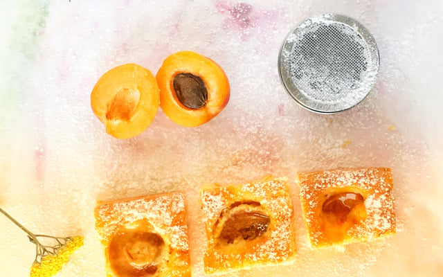 Carrés moelleux aux abricots facile et vite fait