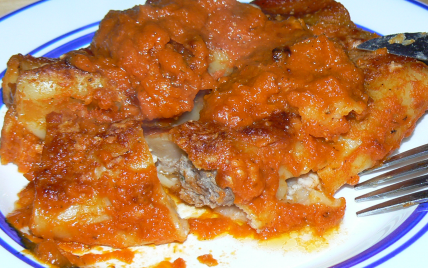 Cannelloni farcis à la viande