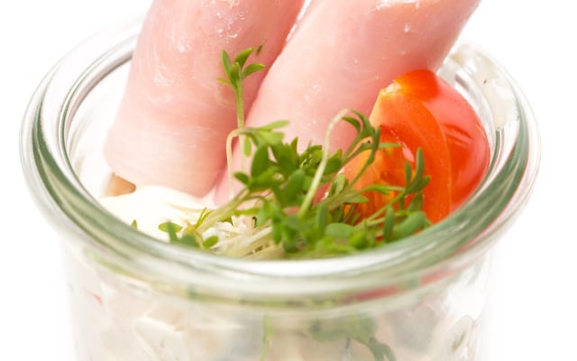 Roulé au jambon et Tartare