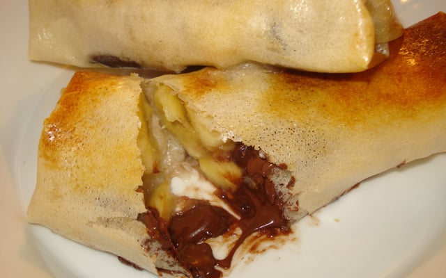 Nems banane chocolat