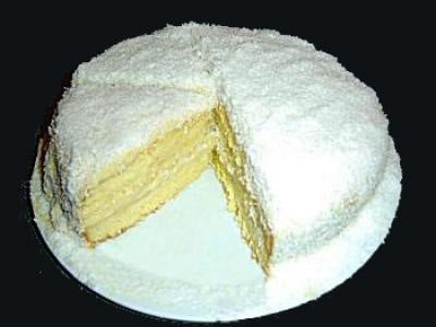 Gâteau mon blanc noix de coco et citron vert