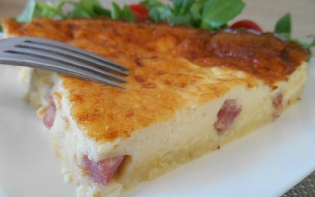 Quiche sans pâte jambon & fromage
