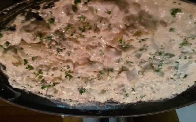 Lotte à la sauce moutarde et coco