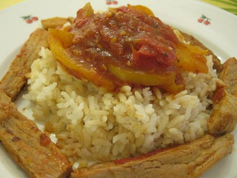 Escalopes de jambon à la mexicaine