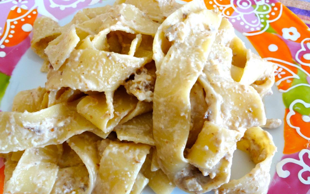 Pasta aux noix et à la ricotta