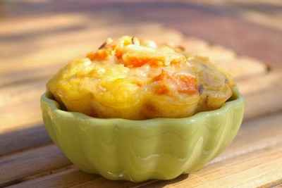 Clafoutis carottes, miso et carvi...à la manière de L. Salomon