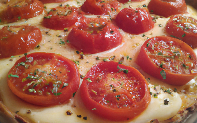 Tarte moutarde tomate mozarella