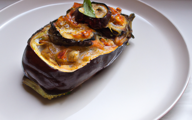 Aubergine farcie à l'italienne